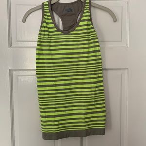Athleta Neon Striped Racerback Work Out Tank - Tight Fit - Women’s Small